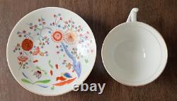 Chamberlain Worcester Sir John Hullock Quails Pattern Porcelain Tea Cup Saucer
