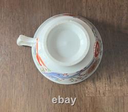 Chamberlain Worcester Sir John Hullock Quails Pattern Porcelain Tea Cup Saucer