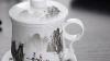 Chinese Ceramic Tea Cup With Strainer U0026 Lid U0026 Saucer