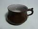 Chinese Yixing Tea Cup Crackle Glaze Inside With Smooth Bronze Feel Surface