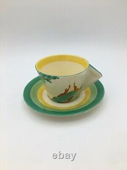 Clarice Cliff Bizarre Secrets Conical Tea Cup and Saucer Circa 1933