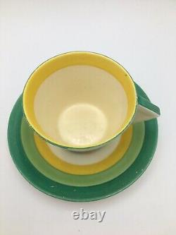 Clarice Cliff Bizarre Secrets Conical Tea Cup and Saucer Circa 1933