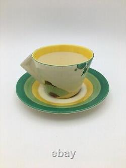 Clarice Cliff Bizarre Secrets Conical Tea Cup and Saucer Circa 1933