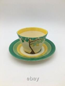 Clarice Cliff Bizarre Secrets Conical Tea Cup and Saucer Circa 1933