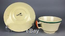 Clarice Cliff -ravel- Wilkinson Bizarre Tea Set Trio Cup Saucer Lunch Cake Plate