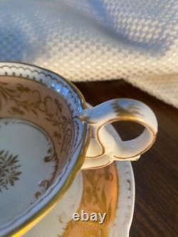 Coal Port England c1840 Porcelain TeaCup $ Saucer bone china hand painted