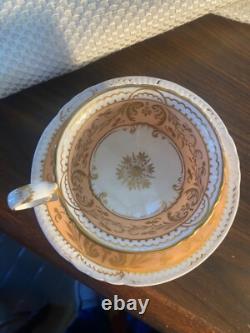 Coal Port England c1840 Porcelain TeaCup $ Saucer bone china hand painted