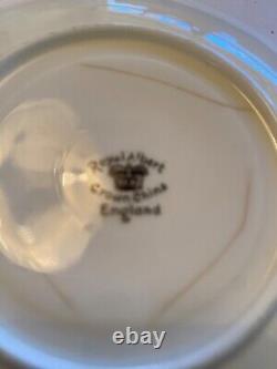Coal Port England c1840 Teacup & Saucer Hand painted cobalt blue, Gold trim whit
