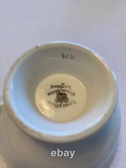Coal Port England c1840 Teacup & Saucer Hand painted cobalt blue, Gold trim whit