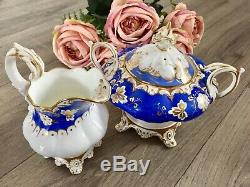 Coalport Adelaide Tea Set Blue Duck Spout Teapot Tea Coffee Cups Saucers 6810