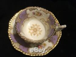 Coalport Batwing Lilac Tea Cup And Saucer (no 2) No Crazing, Chip Or Dicolour