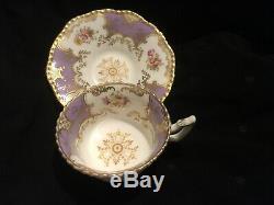 Coalport Batwing Lilac Tea Cup And Saucer (no 2) No Crazing, Chip Or Dicolour