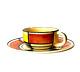 Coffee/tea Set Six Cups Saucers Eva Zeisel Bauhaus Modernist Schramberg Art Deco