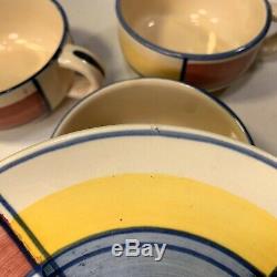 Coffee/Tea Set Six Cups Saucers Eva Zeisel Bauhaus Modernist Schramberg Art Deco