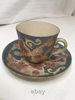 Collectable Antique Staffordshire Teacup and Saucer Bone China