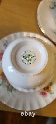 Collection of 7 Bone China Tea Cups & Saucers. Hudson, Royal albert, Hammersley
