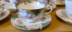 Collection of 7 Bone China Tea Cups & Saucers. Hudson, Royal albert, Hammersley