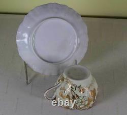 Collectors Antique Tea Cup & Saucer, Gold Decoration