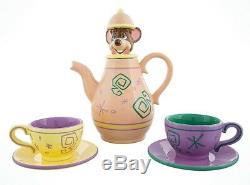 Disney Alice in Wonderland Dormouse Mad Tea Party Teapot Cup Saucer Set