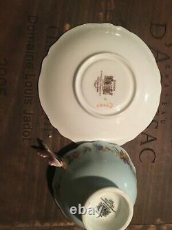 Double warrant Paragon tea cup and saucer with butterfly handle as its is