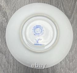 Dresden Handpainted Tea Cup & Saucer For S&G Gump Co. San Francisco Floral Gold