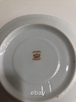 Dresden Porcelain Tea Cup and Saucer Unique Floral Designs With Gold Trims