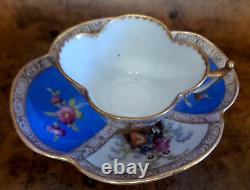 Dresen in Decadence Watteau Helena Wolfsohns Demitasse cup &saucer blue