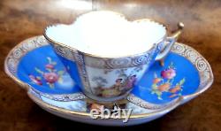 Dresen in Decadence Watteau Helena Wolfsohns Demitasse cup &saucer blue