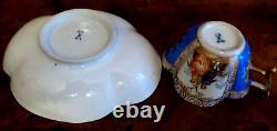 Dresen in Decadence Watteau Helena Wolfsohns Demitasse cup &saucer blue