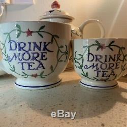 Emma Bridgewater Past Times Tea Pot Ever Thine Mug, 1pt Cup &Saucer, Cup Saucer