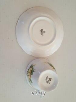 England Bone China Teacup and Saucer Sets Lot (7)