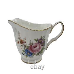 English Garden by Duchess Tea Cup Saucer Cream Sugar Rose Bone China England