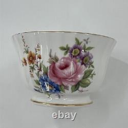 English Garden by Duchess Tea Cup Saucer Cream Sugar Rose Bone China England