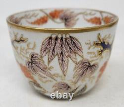 English New Hall Porcelain Tea Cup & Saucer Late 18th Imari Vine Pattern 446