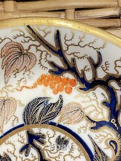 English New Hall Porcelain Tea Cup & Saucer Late 18th Imari Vine Pattern 446