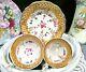 English Porcelain New Hall 1820s Tea Cup And Saucer Trio Painted Teacup Rose