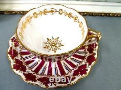 English Porcelain rare 1825 tea cup and saucer trio RIDGWAY teacup cake plate