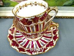 English Porcelain rare 1825 tea cup and saucer trio RIDGWAY teacup cake plate
