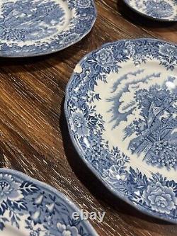 English Village Salem China Co Dish Set Tea Cup Saucer Plate Bowel 29pc Antique