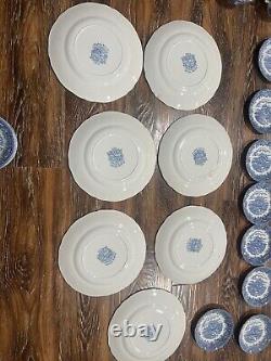 English Village Salem China Co Dish Set Tea Cup Saucer Plate Bowel 29pc Antique