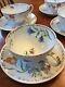 Exceptional Antique Hand-painted Porcelain Tea & Dessert Set, Flowers Price Drop