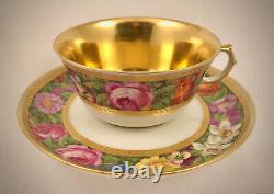 Exquisite Antique Royal Berlin Tea Cup & Saucer