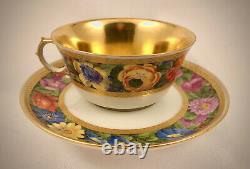 Exquisite Antique Royal Berlin Tea Cup & Saucer
