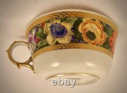 Exquisite Antique Royal Berlin Tea Cup & Saucer