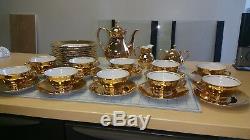 Exquisite Vintage Gold Rudolf Wachter Tea / Cake Bavaria setting for 10