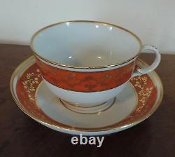 Extra Large Antique 18th c. Worcester Flight Barr Porcelain Tea Cup & Saucer