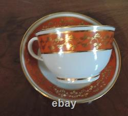 Extra Large Antique 18th c. Worcester Flight Barr Porcelain Tea Cup & Saucer