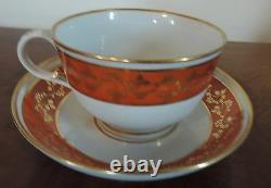 Extra Large Antique 18th c. Worcester Flight Barr Porcelain Tea Cup & Saucer