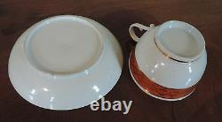 Extra Large Antique 18th c. Worcester Flight Barr Porcelain Tea Cup & Saucer