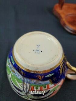 First Series Antique Minton Cup Hand Painted With Rare Pattern 518